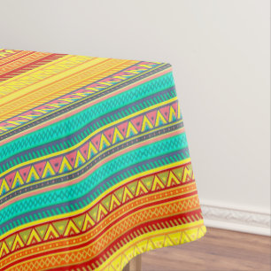 Toalha de mesa listras astecas