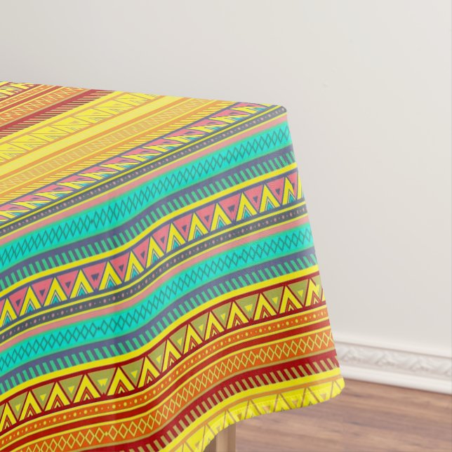 Toalha de mesa listras astecas (Posição Original)