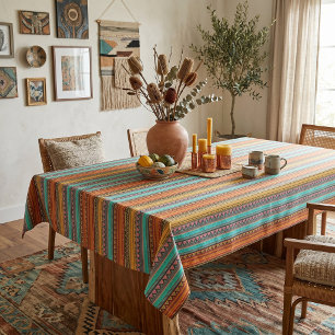 toalha de mesa listras astecas