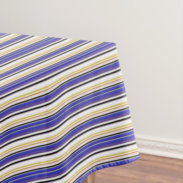 Toalha De Mesa Listras brancas e brancas (Posição Original)