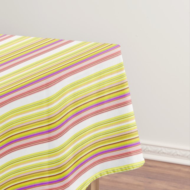 Toalha De Mesa Listras brancas e brancas (Posição Original)