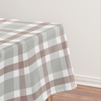 Toalha De Mesa Listras Clássicas Marrom, Taupe, Tons de Linho