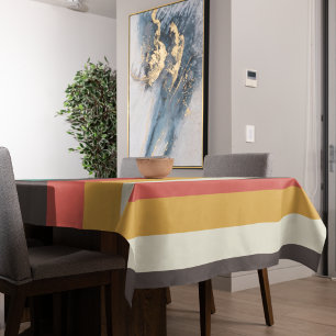 Toalha De Mesa Listras de cor clara da vindima