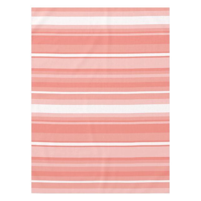 Toalha De Mesa Listras de coral (Frente)