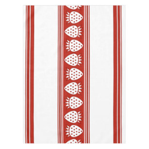 Toalha De Mesa Listras de Jacquard de Luxo de Morango