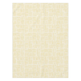 Toalha De Mesa Listras de rolo de tinta amarela em branco