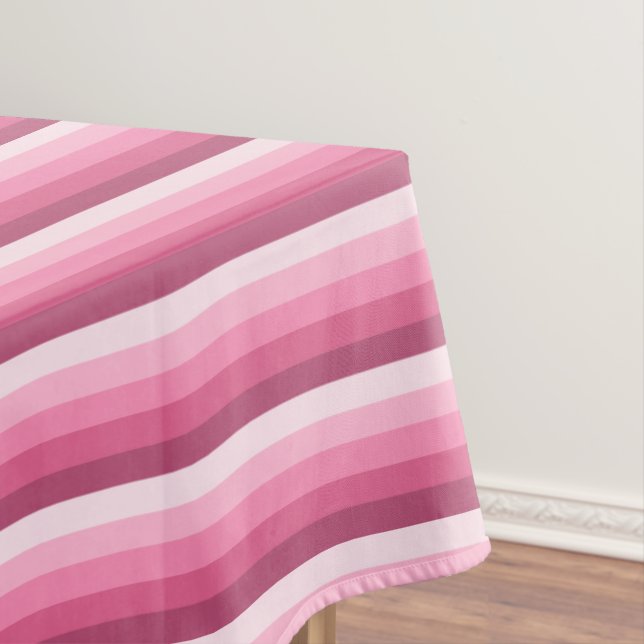 Toalha De Mesa Listras de sombra rosa (Posição Original)