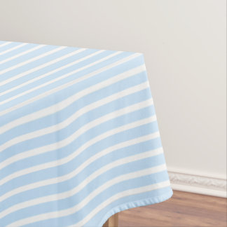 Toalha De Mesa Listras Finas Azul Claro