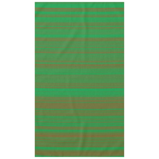 Toalha De Mesa Listras Marrons Verdes (Frente)