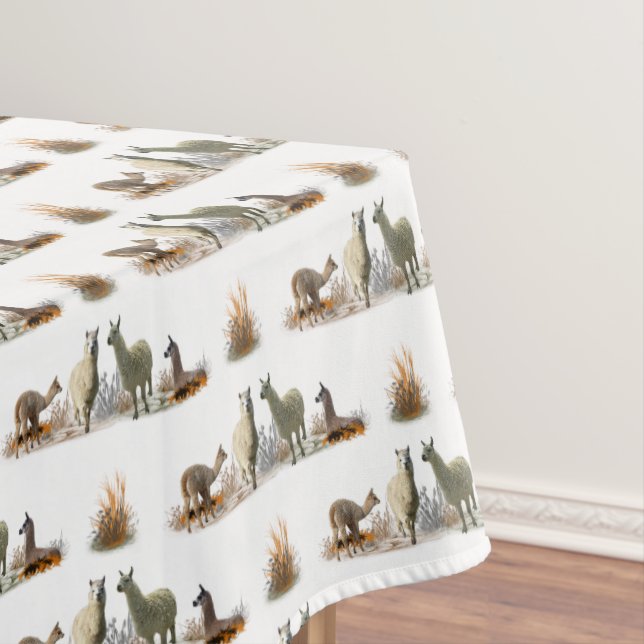 Toalha De Mesa Llama Meadow Tablecloth (escolha a cor) (Posição Original)