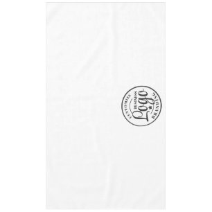 Toalha De Mesa Logotipo comercial personalizado branco