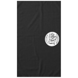 Toalha De Mesa Logotipo comercial personalizado preto