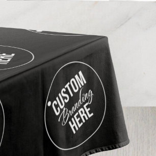 Toalha De Mesa Logotipo comercial personalizado preto Show Restau