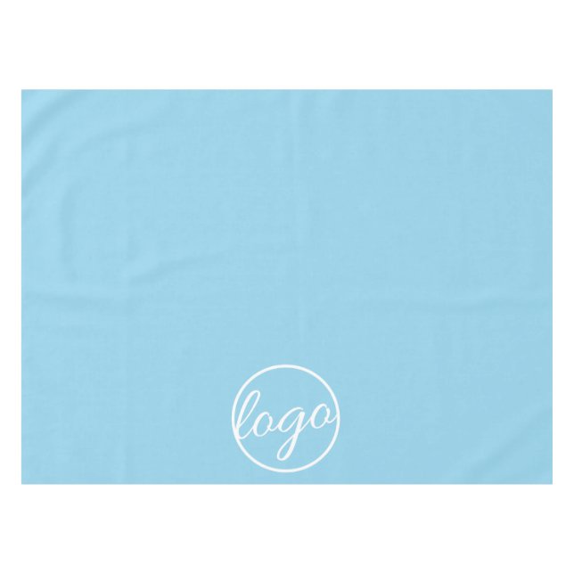 Toalha De Mesa Logotipo comercial personalizado Sky Blue (Frente (Horizontal))