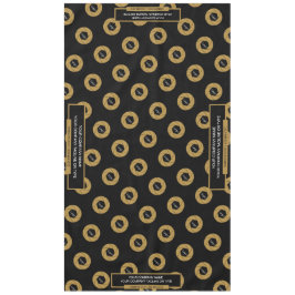 Toalha De Mesa Logotipo Dourado da apresentação comercial de 60"x