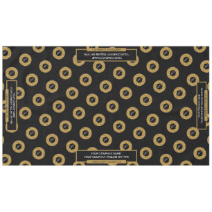 Toalha De Mesa Logotipo Dourado da apresentação comercial de 60"x