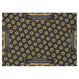 Toalha De Mesa Logotipo Dourado da apresentação comercial de 60"x