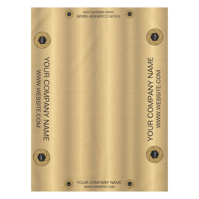 Toalha De Mesa Logotipo Personalizado da Apresentação Comercial D (Frente)