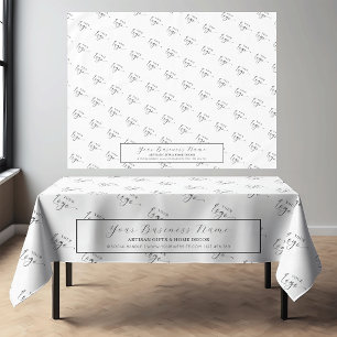 Toalha De Mesa Logotipo Simples e Elegante da Empresa Exposição M