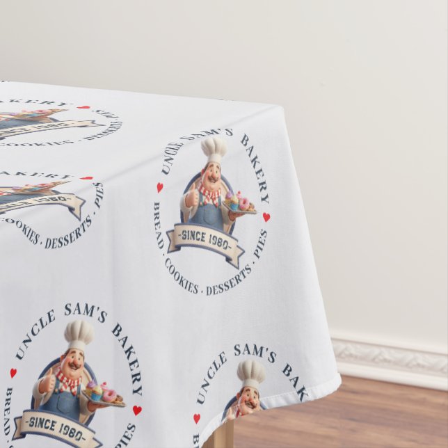Toalha De Mesa Loja de Padaria Confeiteiro Sobremesas Doces Confe (Posição Original)