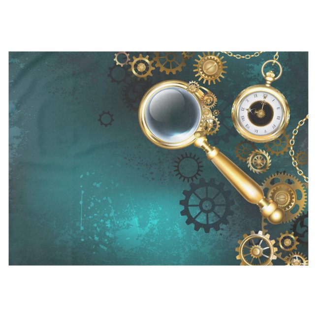 Toalha De Mesa Lupa no estilo Steampunk (Frente (Horizontal))