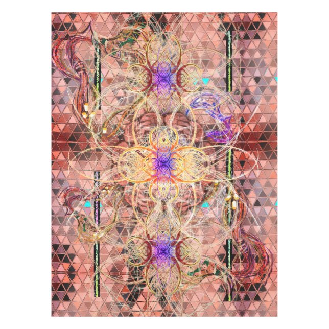 Toalha De Mesa Lush Rusty Tangled Syberpunk (Frente)