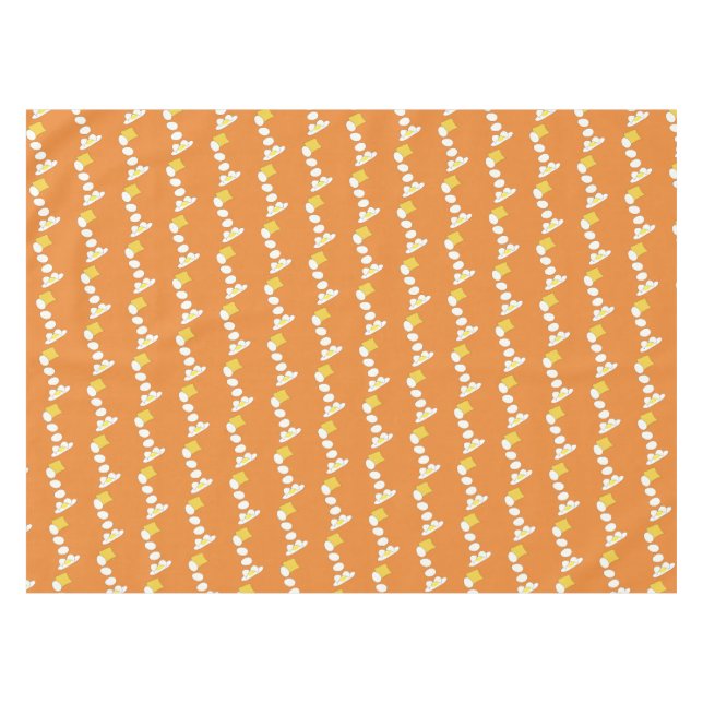 Toalha De Mesa Luta comida - Queijo vs Ovo. (Frente (Horizontal))