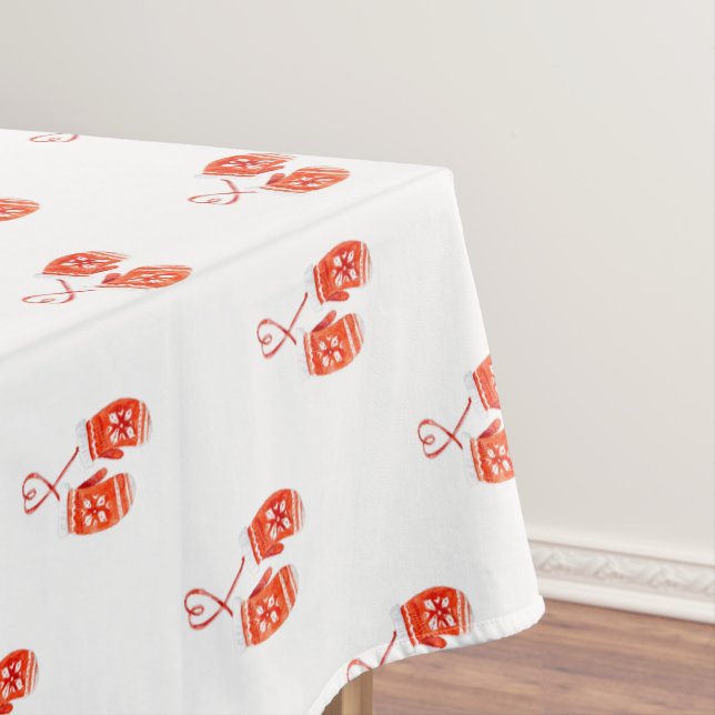 Toalha De Mesa Luvas de Aquarela (Posição Original)