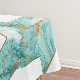 Toalha de Mesa Luxo Moderno Mármore Abstrato Multi