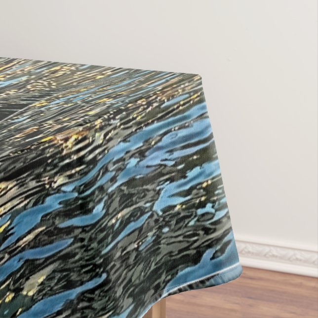 Toalha De Mesa Luzes da noite no mar (Posição Original)