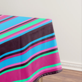 Toalha De Mesa Magenta, Aqua e Tablecloth Azul