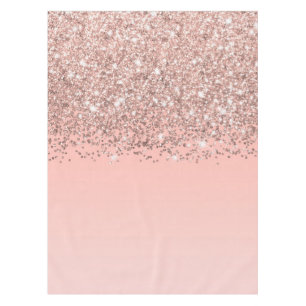 Toalha De Mesa Mambre Gradiente Rosa Rosa Confetti, Rosa Dourado 