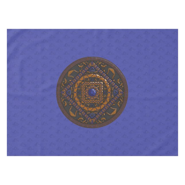 Toalha de Mesa Mandala de Libra (Frente (Horizontal))
