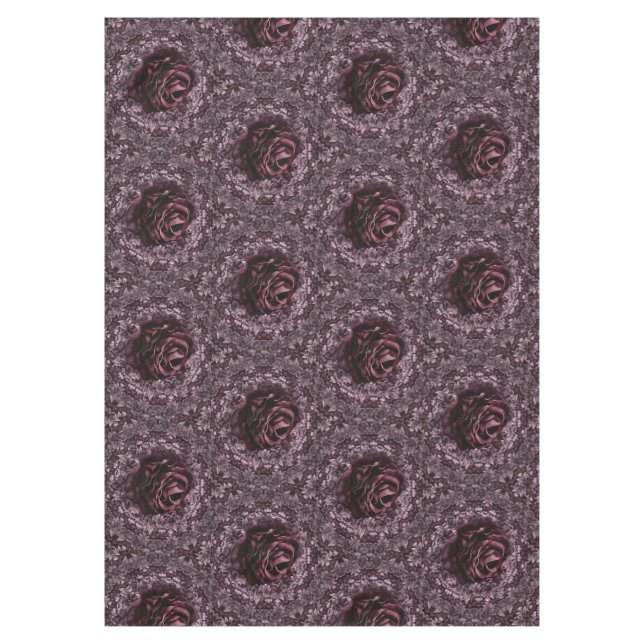 Toalha De Mesa Mandala de Rosa  (Frente)