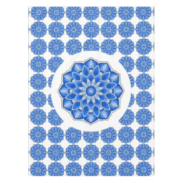 Toalha De Mesa Mandala em azul