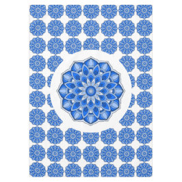 Toalha De Mesa Mandala em azul Tablecloth