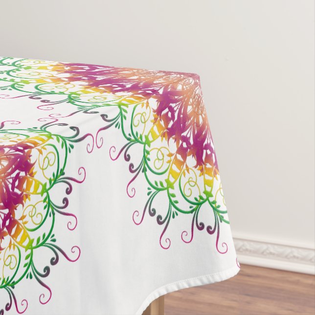 Toalha De Mesa Mandala floral étnica (Posição Original)