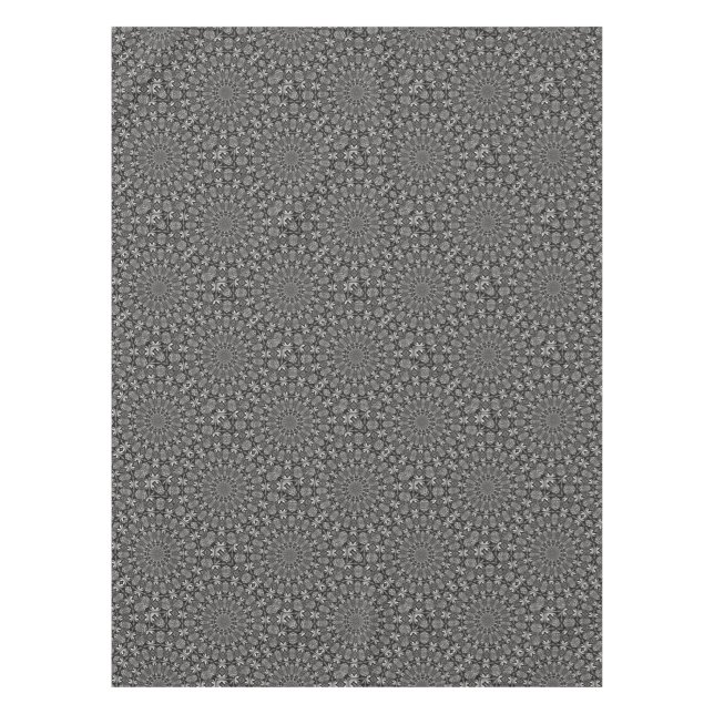 Toalha De Mesa Mandala Monocromático (Frente)