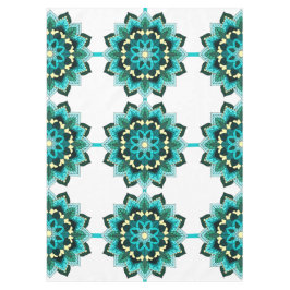 Toalha De Mesa Mandala Padrão 02 em aqua Tablecloth