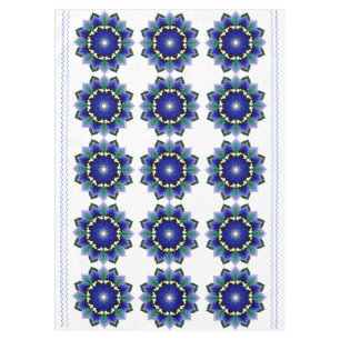 Toalha De Mesa Mandala Pattern 02 in dark blue