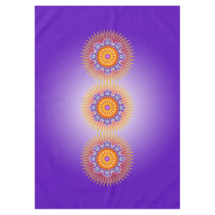 Toalha De Mesa Mandala Rays Yellow Violet + suas ideias