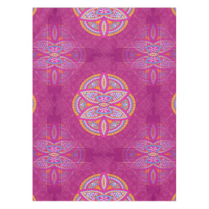 Toalha De Mesa Mandalas em padrões de repetição Rosa Mistos