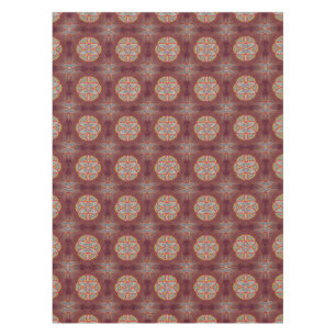 Toalha De Mesa Mandalas em padrões mistos de Maroon