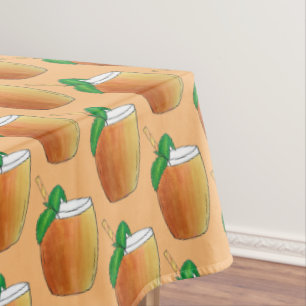 Toalha De Mesa Mango Lassi Refrescando Iogurte Indiano Bebendo