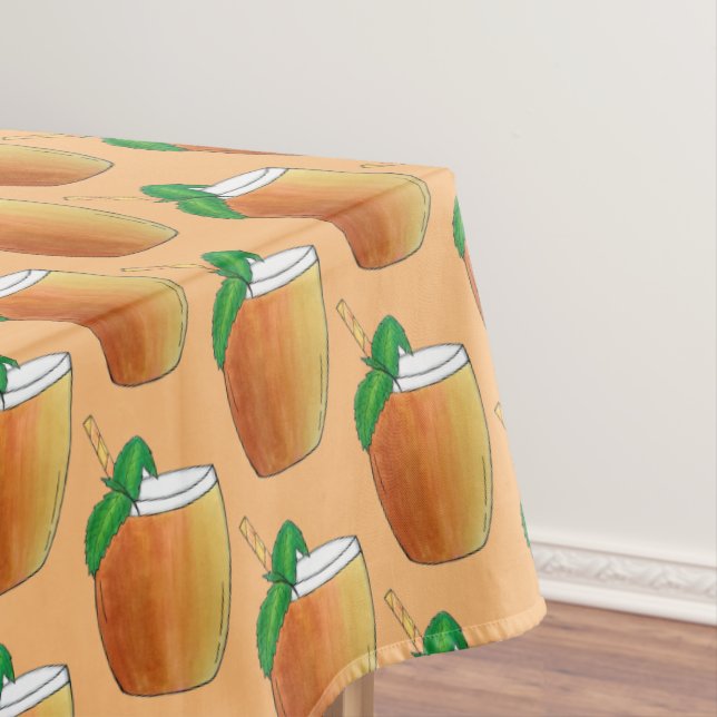 Toalha De Mesa Mango Lassi Refrescando Iogurte Indiano Bebendo (Posição Original)