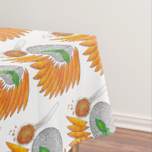 Toalha De Mesa Mango Sticky Rice Dessert Thai Comida Cuisine