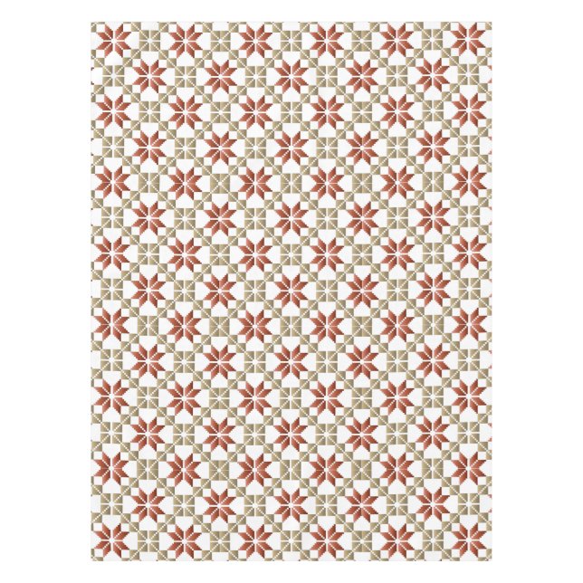 Toalha De Mesa Manhã da Letónia - SN - padrão geométrico IX (Frente)