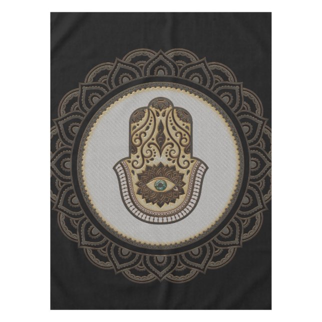 Toalha De Mesa Mão de hamsa legante (Frente)