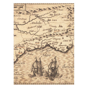 Toalha De Mesa Mapa antigo antigo inspirado (3)