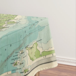 Toalha De Mesa Mapa bathyorographical das ilhas britânicas